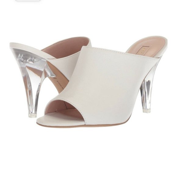 Avec Les Filles Shoes - Avec Les Filles Leather Jazz Heel Mules Womens 8.5